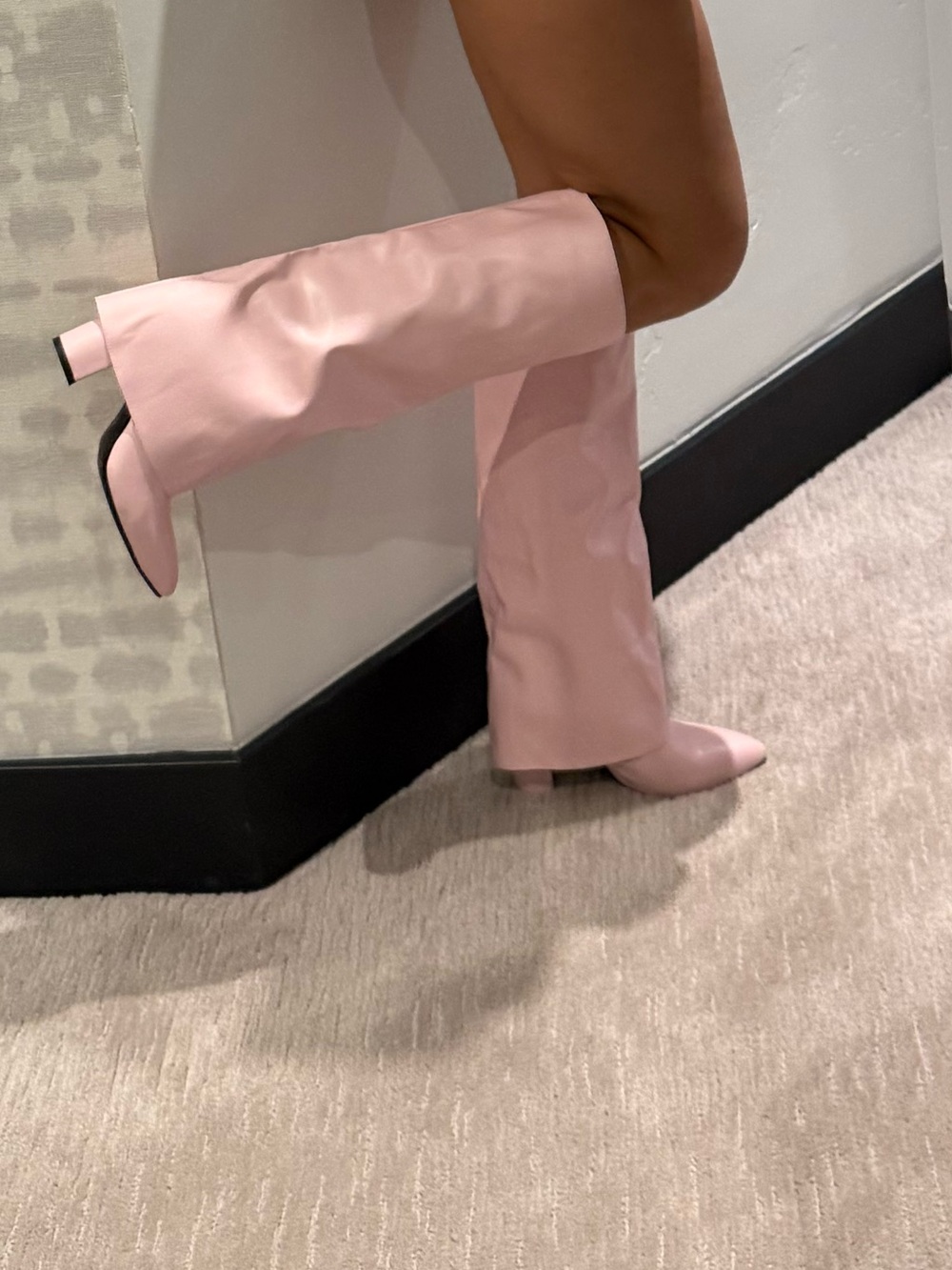 Pink Fold Over Boot
